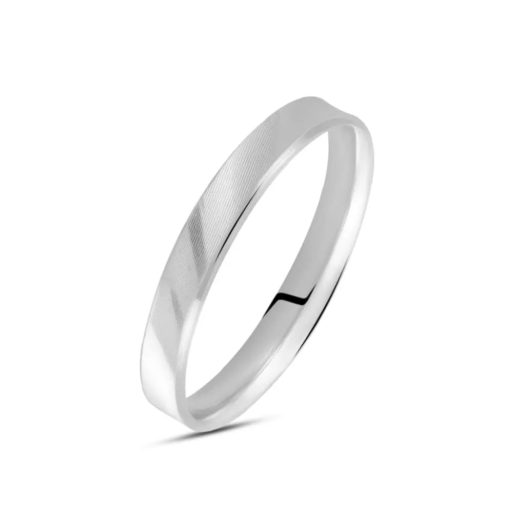 Fede Classica Satinata 3.5 mm Oro Bianco 750/1000 1677188