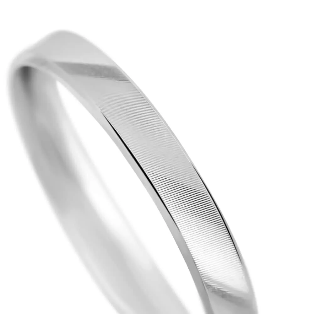 Fede Classica Satinata 3.5 mm Oro Bianco 750/1000 1677188