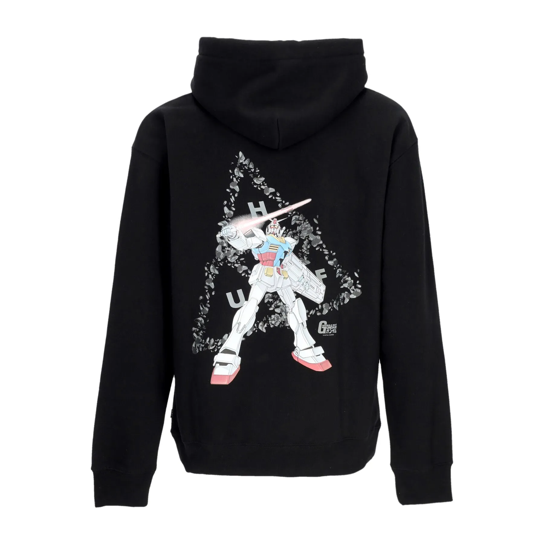 Felpa Cappuccio Uomo Triple Triangle Po Hoodie X Gundam Black