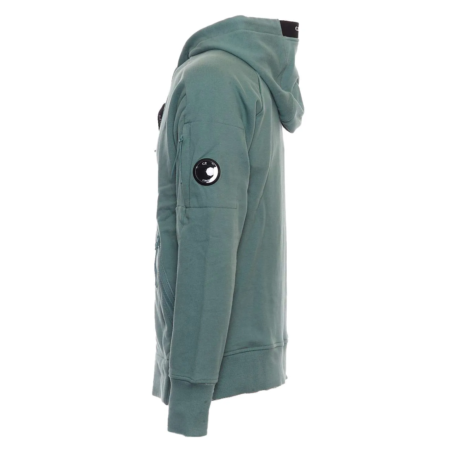Felpa Con Cappuccio In Pile Con Zip A Rilievo Diagonale