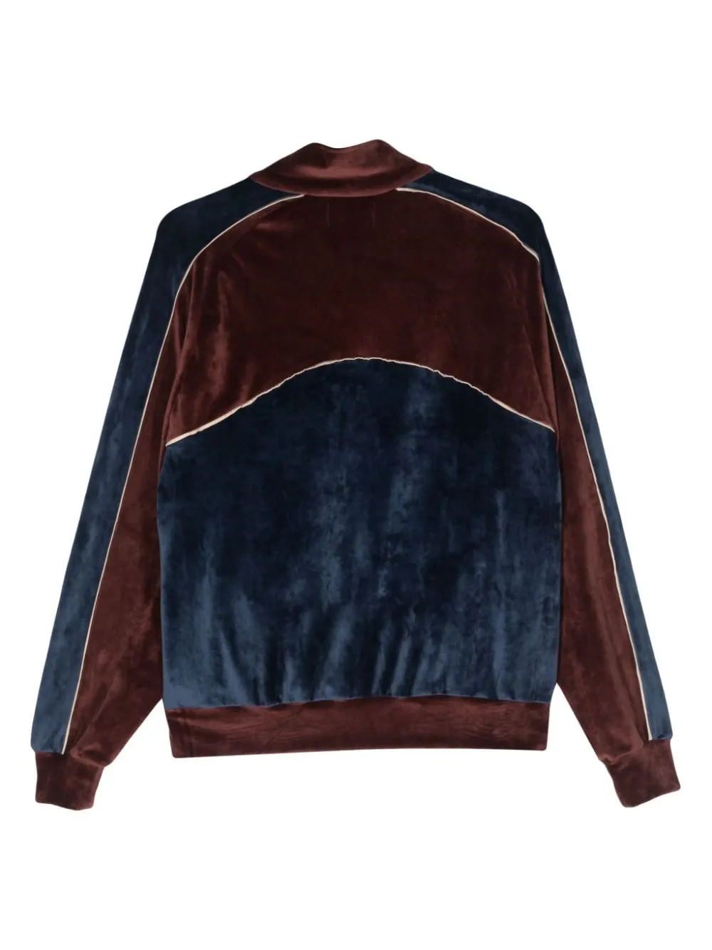 Felpa con zip racer in bordeax - uomo