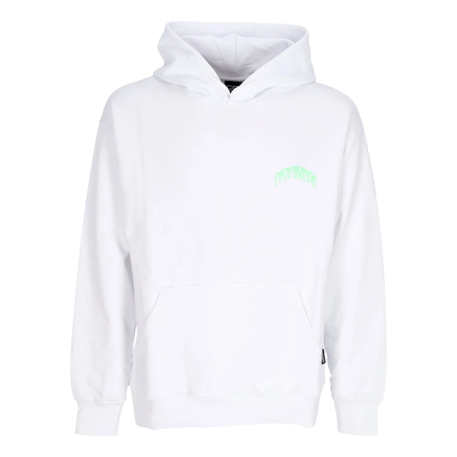 Felpa Leggera Cappuccio Uomo Triangle Panther Hoodie White