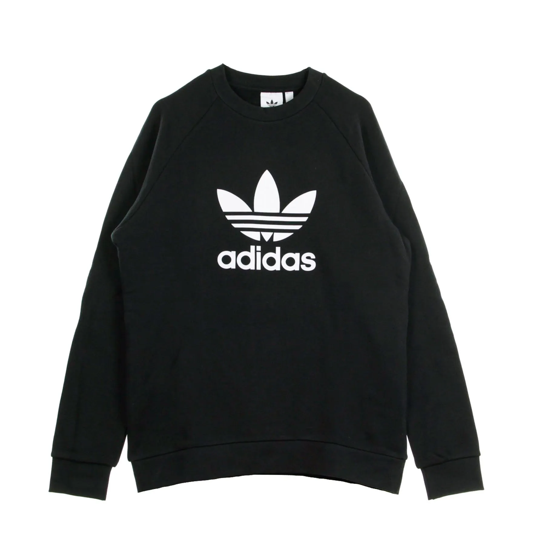 Felpa Leggera Girocollo Uomo Trefoil Crew Black/white