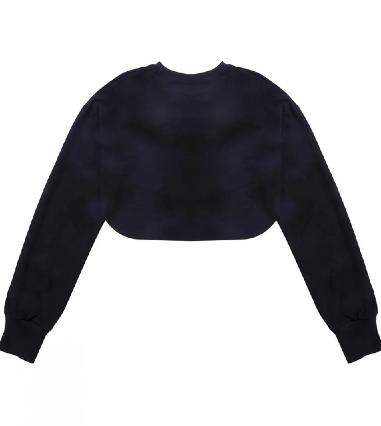Felpe corte Donna Autunno Felpa manica lunga Hollow Fashion Crop Top Giacca Maglione Pullover Top Clubwear Blac