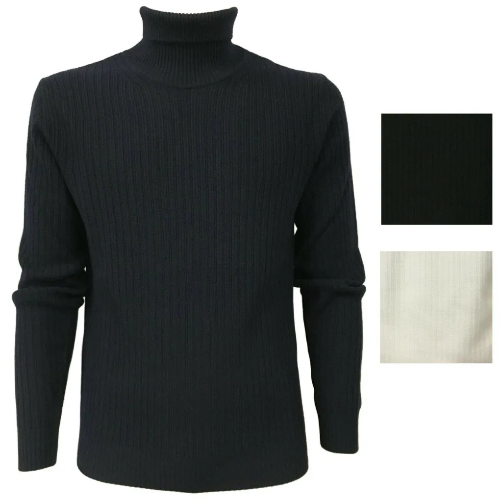 FERRANTE Maglia uomo collo alto mod 42U22821 100% lana MADE IN ITALY