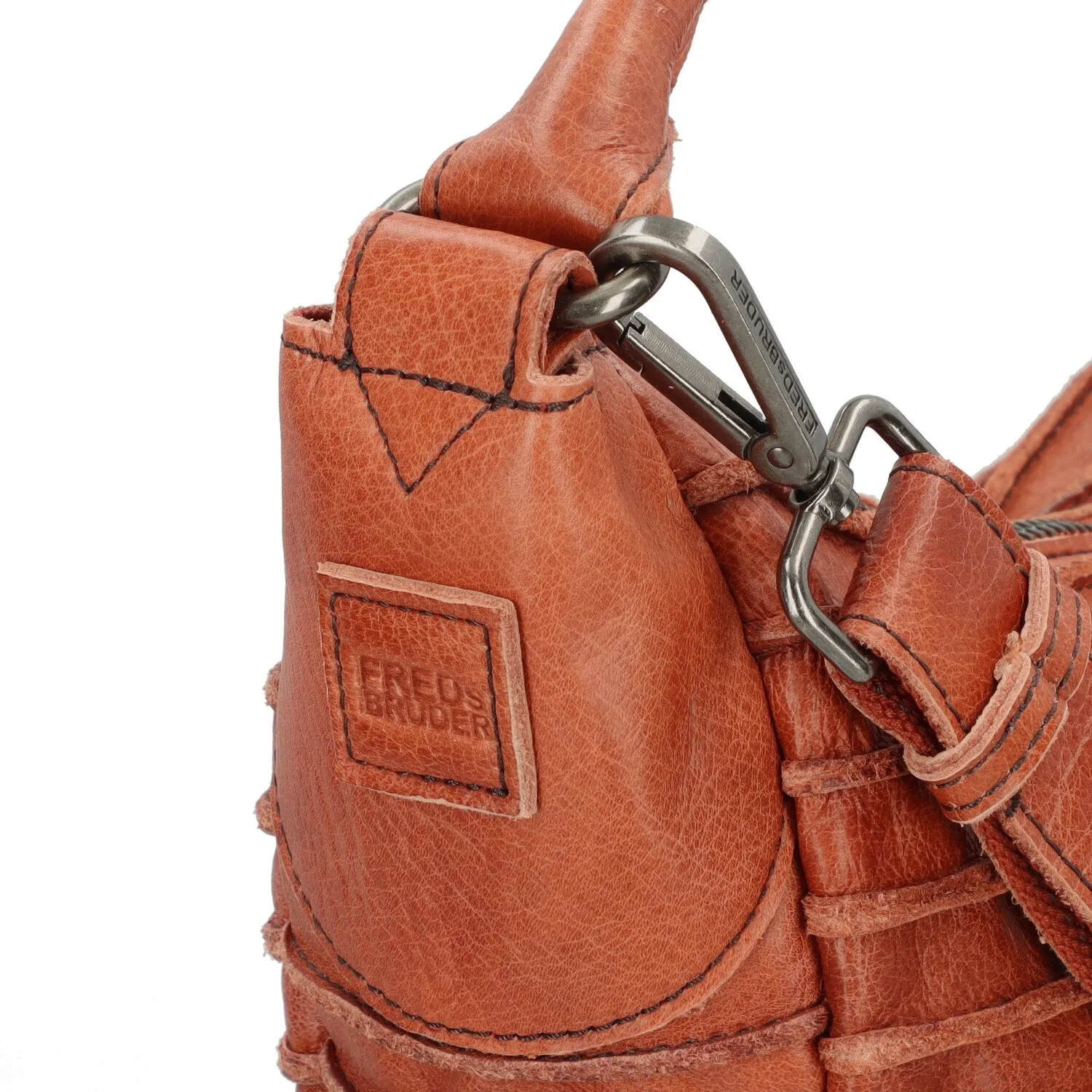 FredsBruder Borsa a tracolla Animal S scanalata in pelle 33 cm
