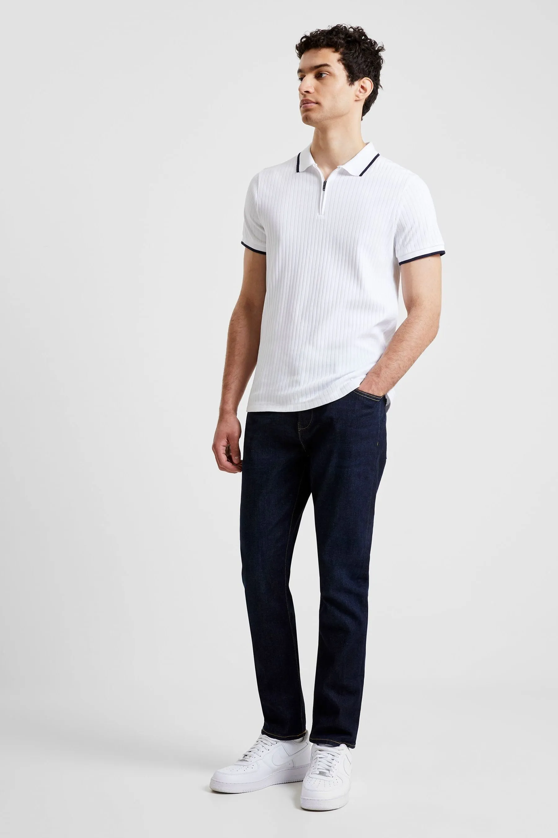 French Connection Needle 100% Cotton Polo Shirt    