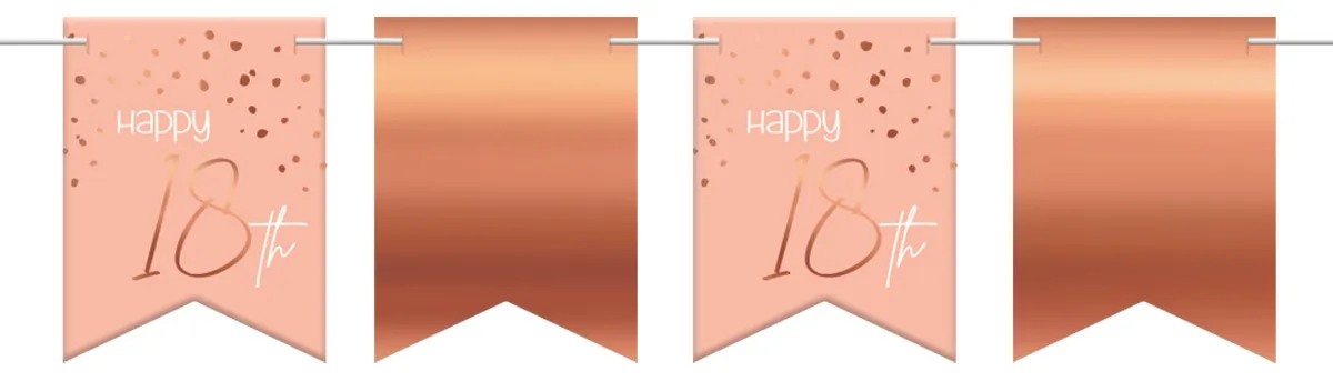 Gagliardetti 18° compleanno rosa 6m