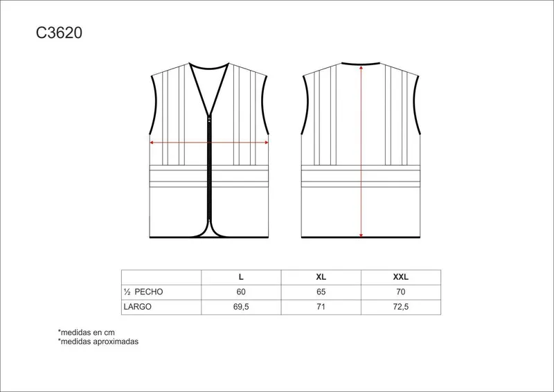Gilet ad alta visibilità, multi-tasca, nastri riflettenti bicolore verticale e orizzontale AV Giallo Arancione AV