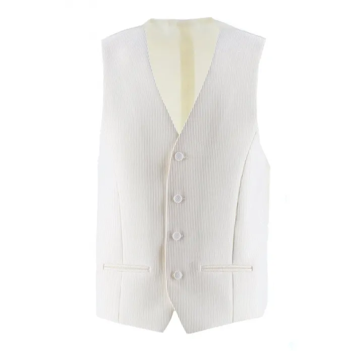 Gilet di nozze con cravatta e cocchetto a strisce