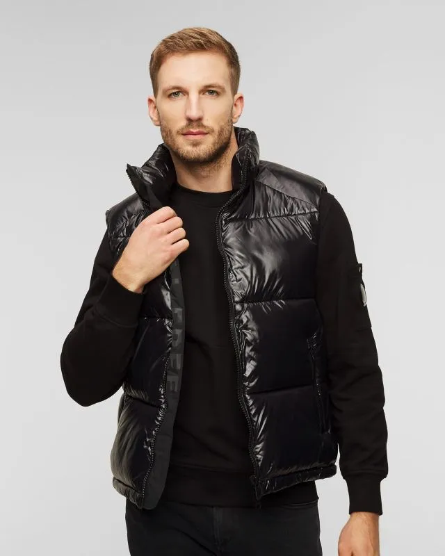 Gilet nero con piumino da uomo Save the Duck Ailantus