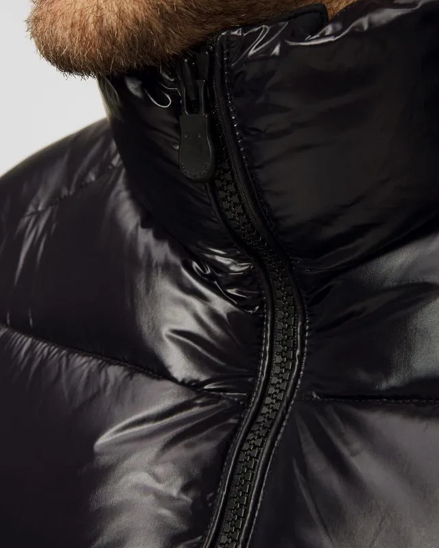 Gilet nero con piumino da uomo Save the Duck Ailantus