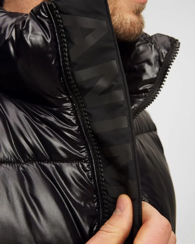 Gilet nero con piumino da uomo Save the Duck Ailantus