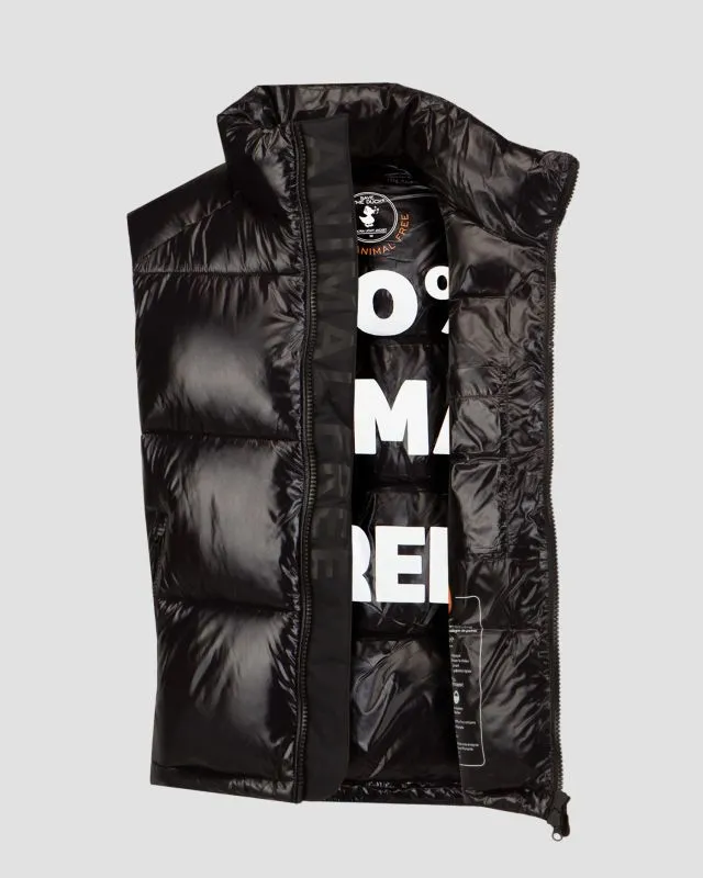 Gilet nero con piumino da uomo Save the Duck Ailantus