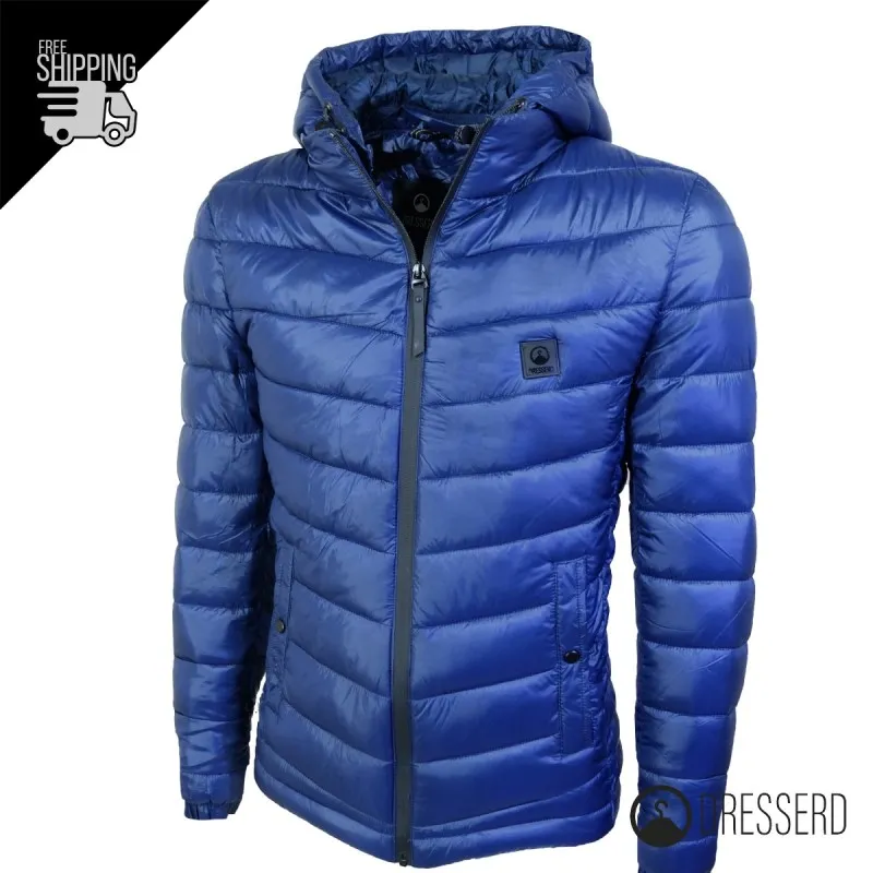 Giubbotto Uomo Piumino Dresserd Cappuccio Smontabile Semi Slim Fit Giubbini