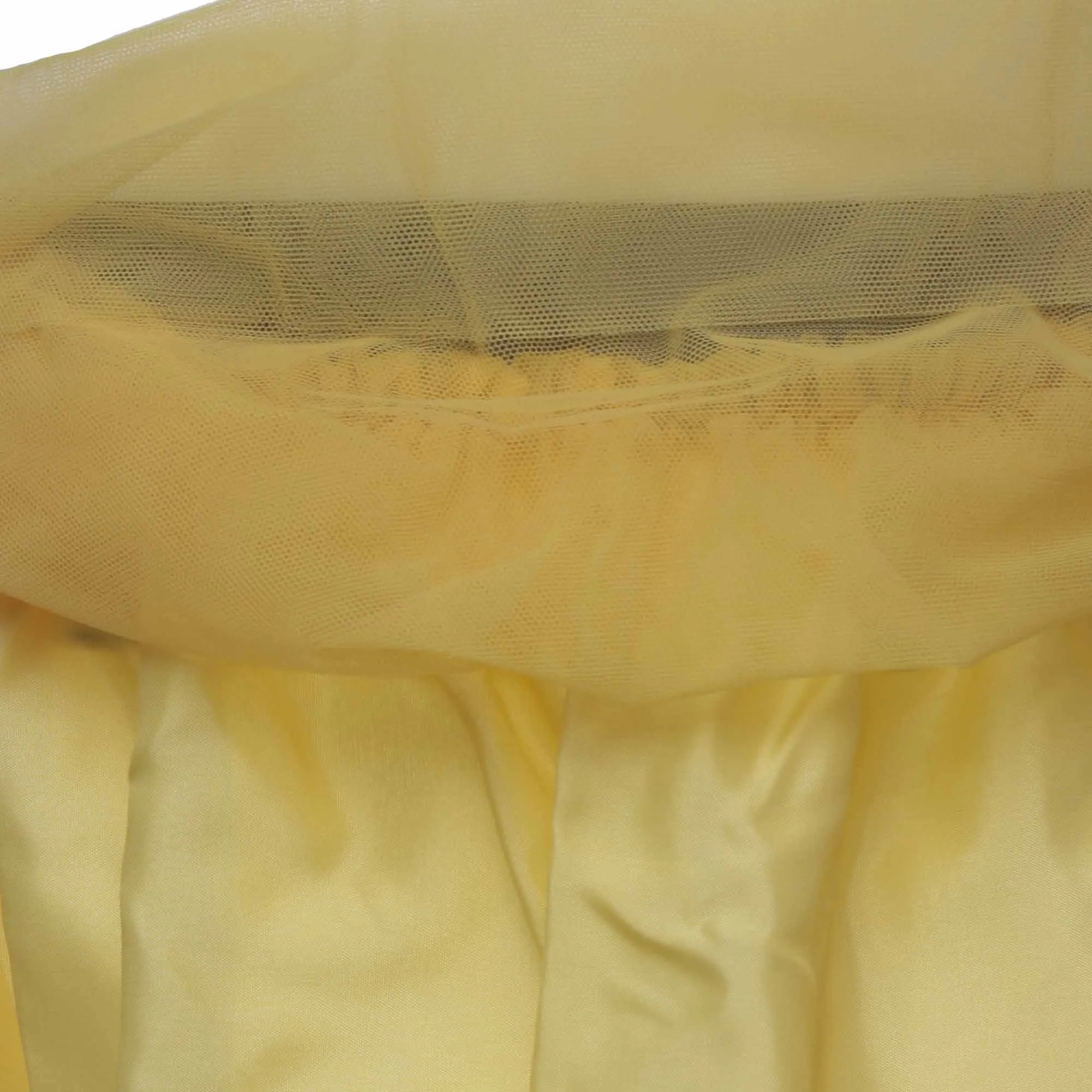 Gonna Bambina In Tulle Giallo