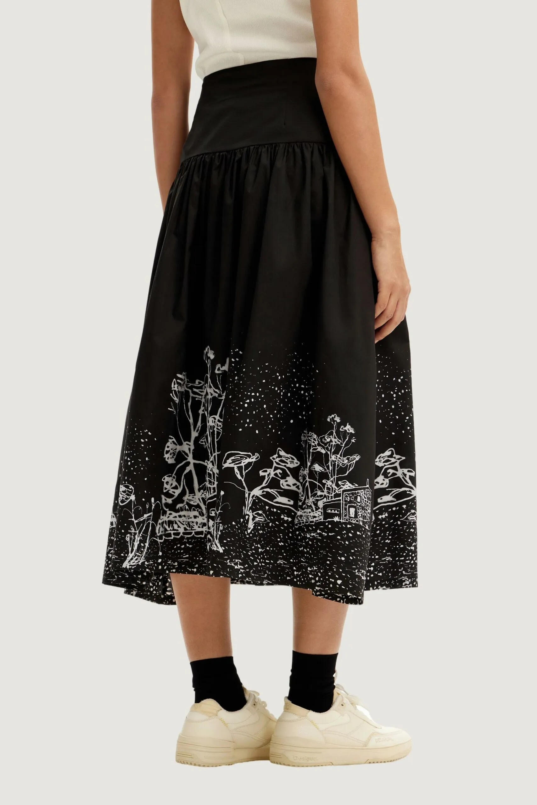 Gonna lunga Desigual SALERNO Nero