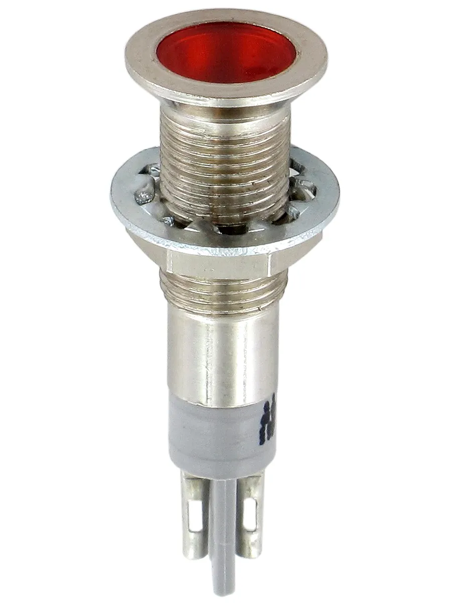 Indicatore da pannello Sloan Rosso  a LED, 24V, A filo, foro da 6.4mm