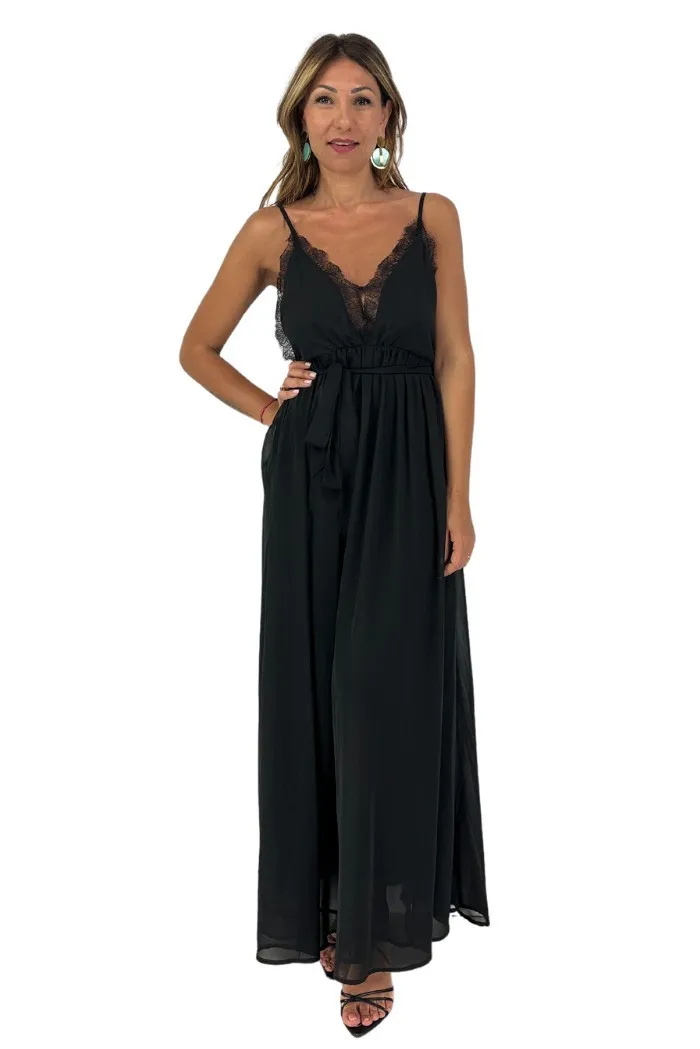 Influencer abito lungo in tessuto tecnico r140