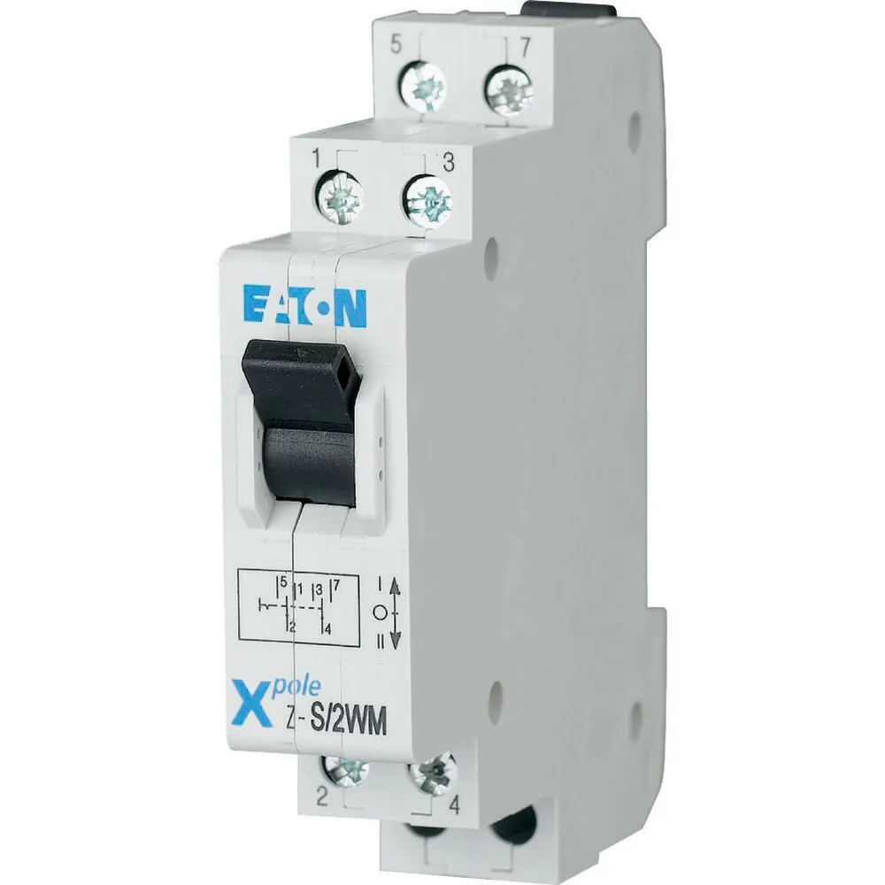 Interruttore commutazione Eaton 248346 Z-S/2WM, 2P, 20A, per guida DIN, IP40