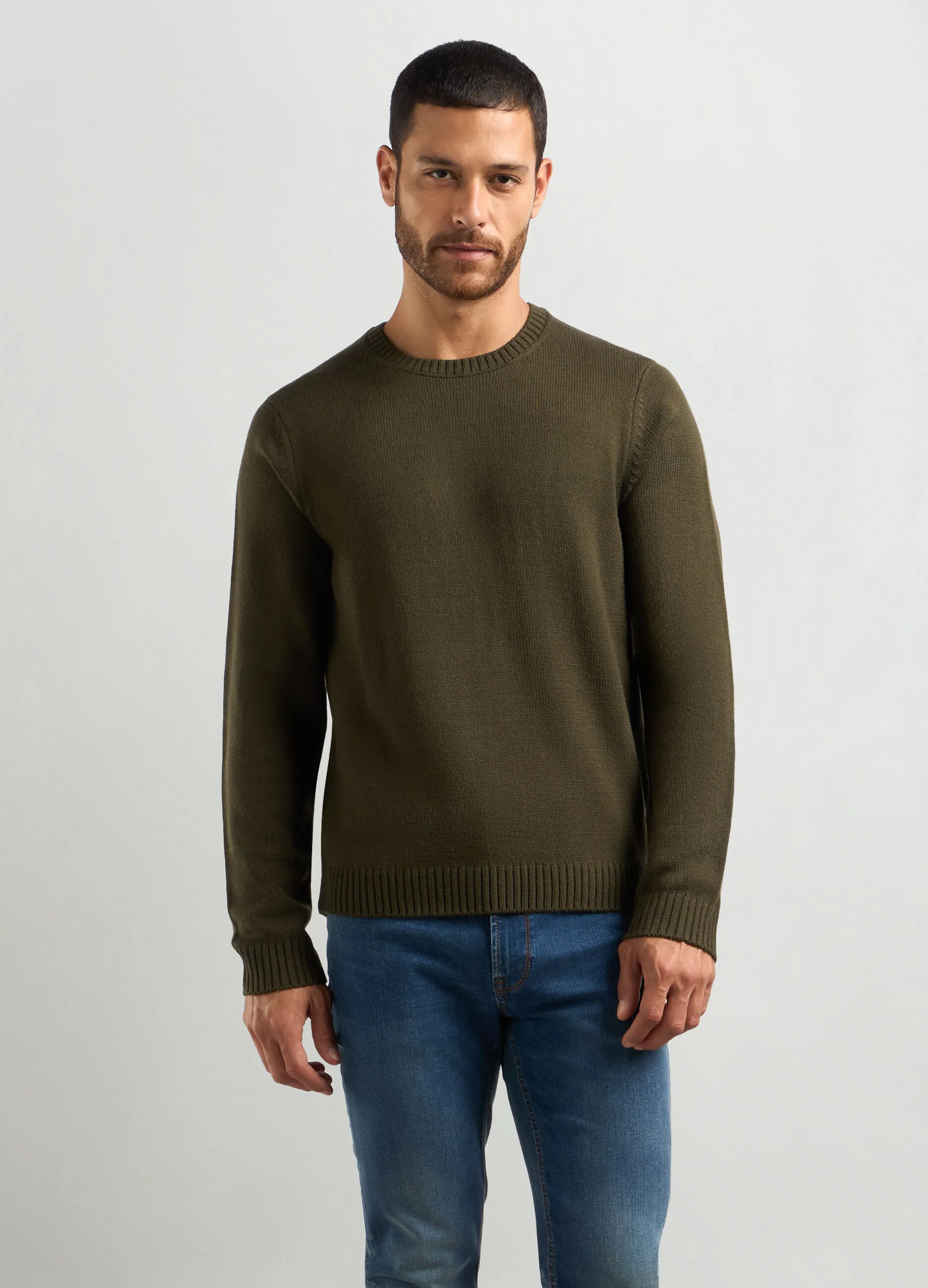 J. HART & BROS  Maglione girocollo maglia rasata uomo