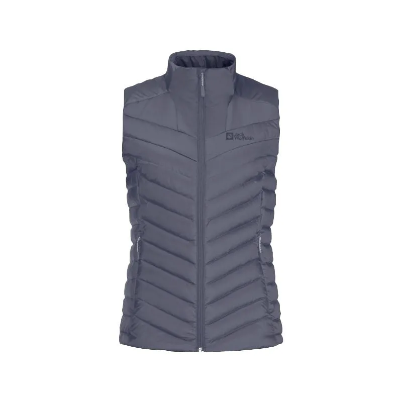 JACK WOLSKINS PASSAMANI DOWN VEST (Dolphin) Donna Piumino senza maniche