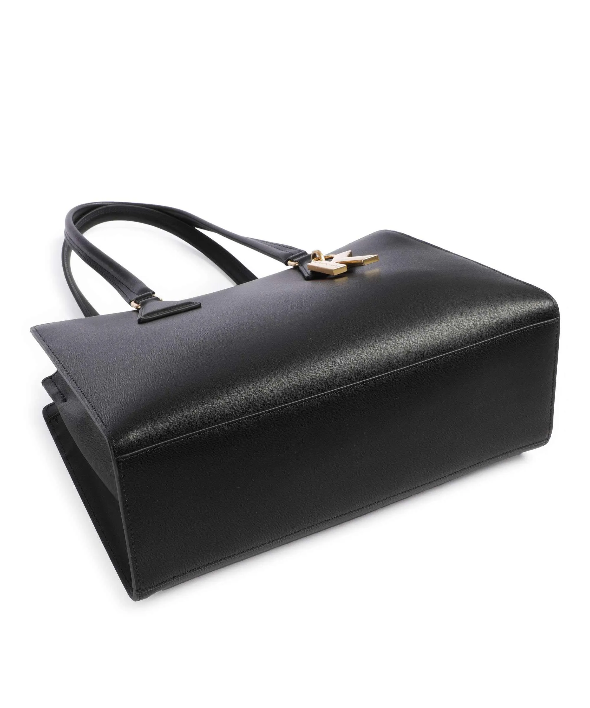  Karl Lagerfeld K/Lock Medium Borsa shopper pelle di vacchetta finemente grana nero  