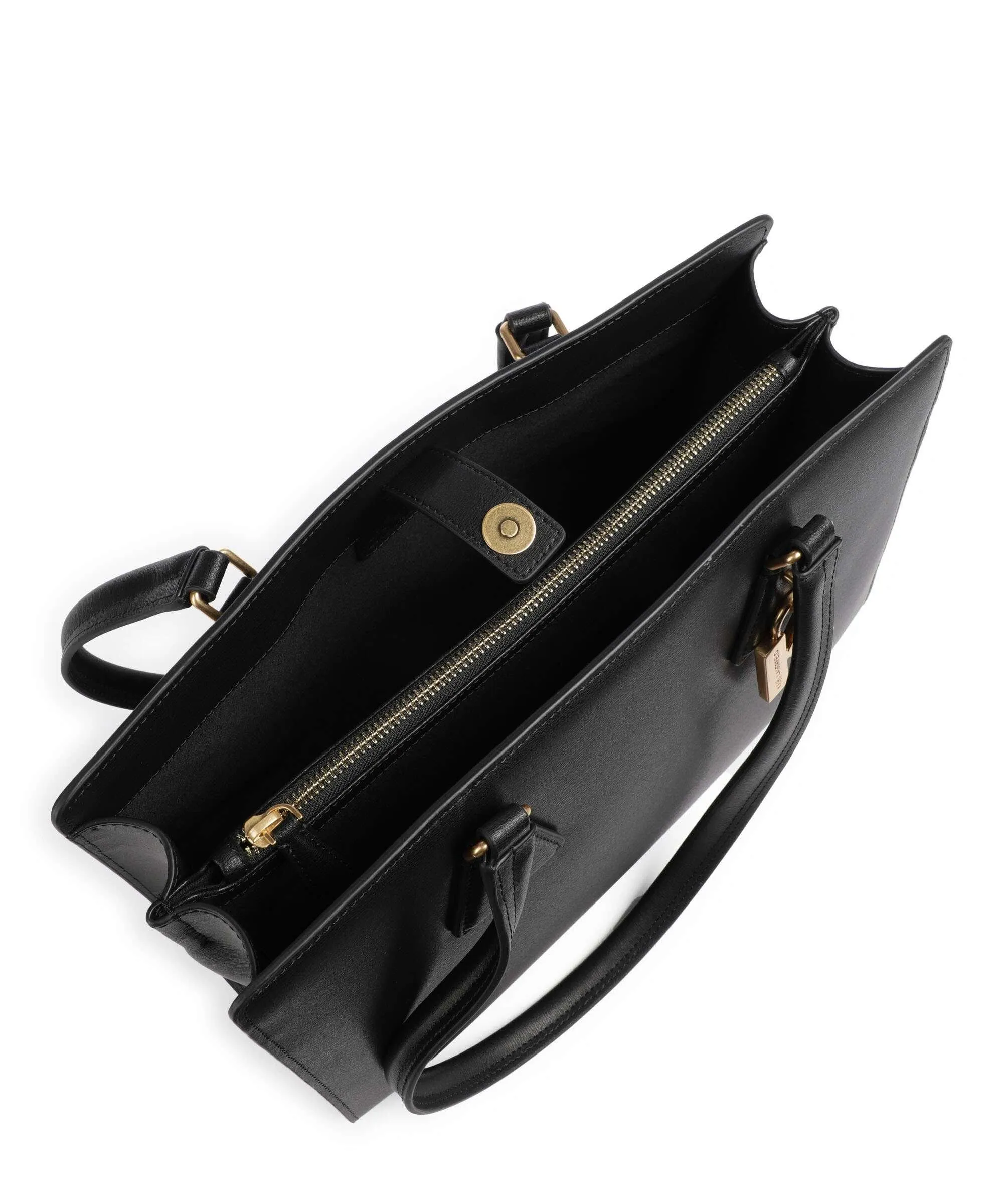  Karl Lagerfeld K/Lock Medium Borsa shopper pelle di vacchetta finemente grana nero  