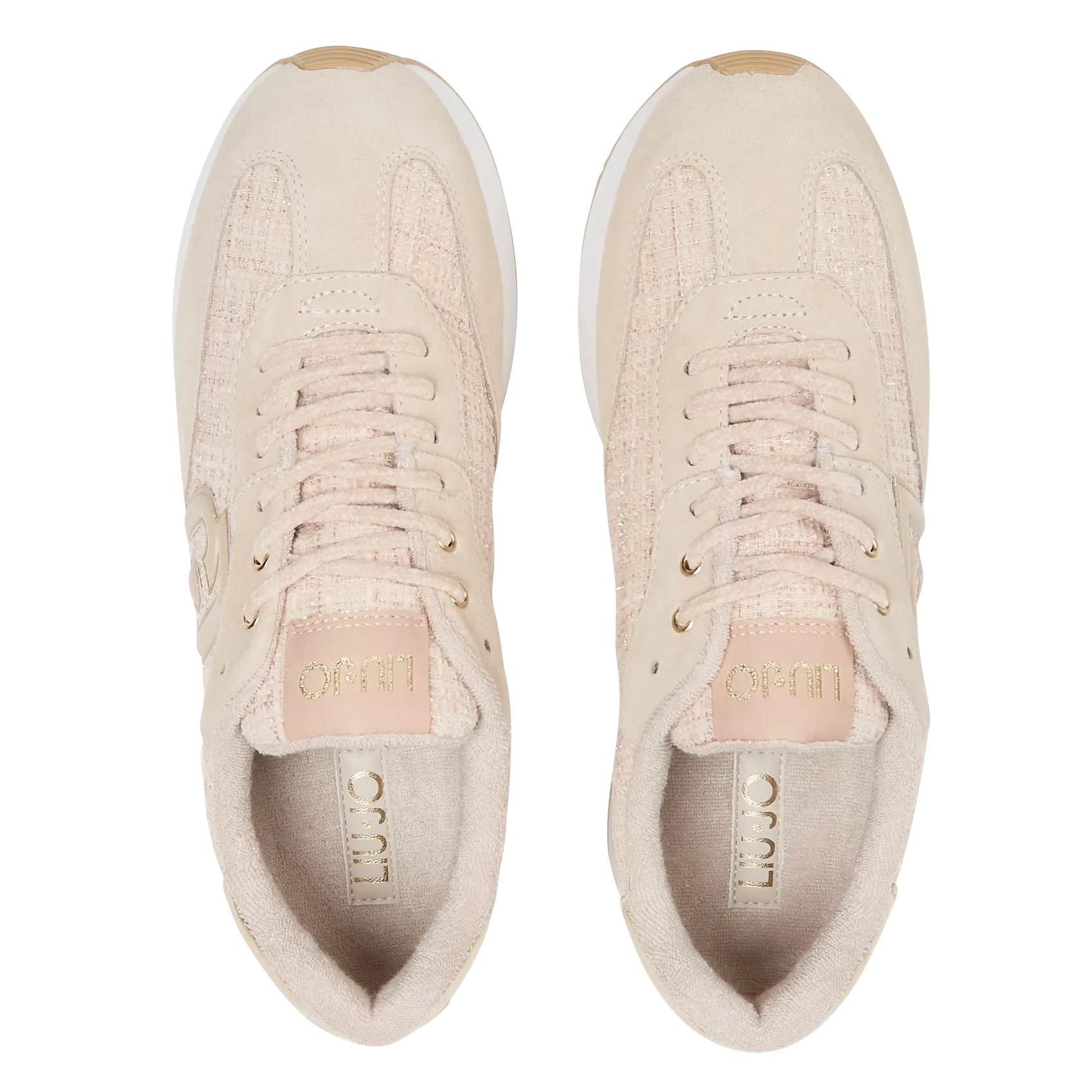  LIU JO   DREAMY 02 - Sneakers in misto pelle con zeppa | Rosa