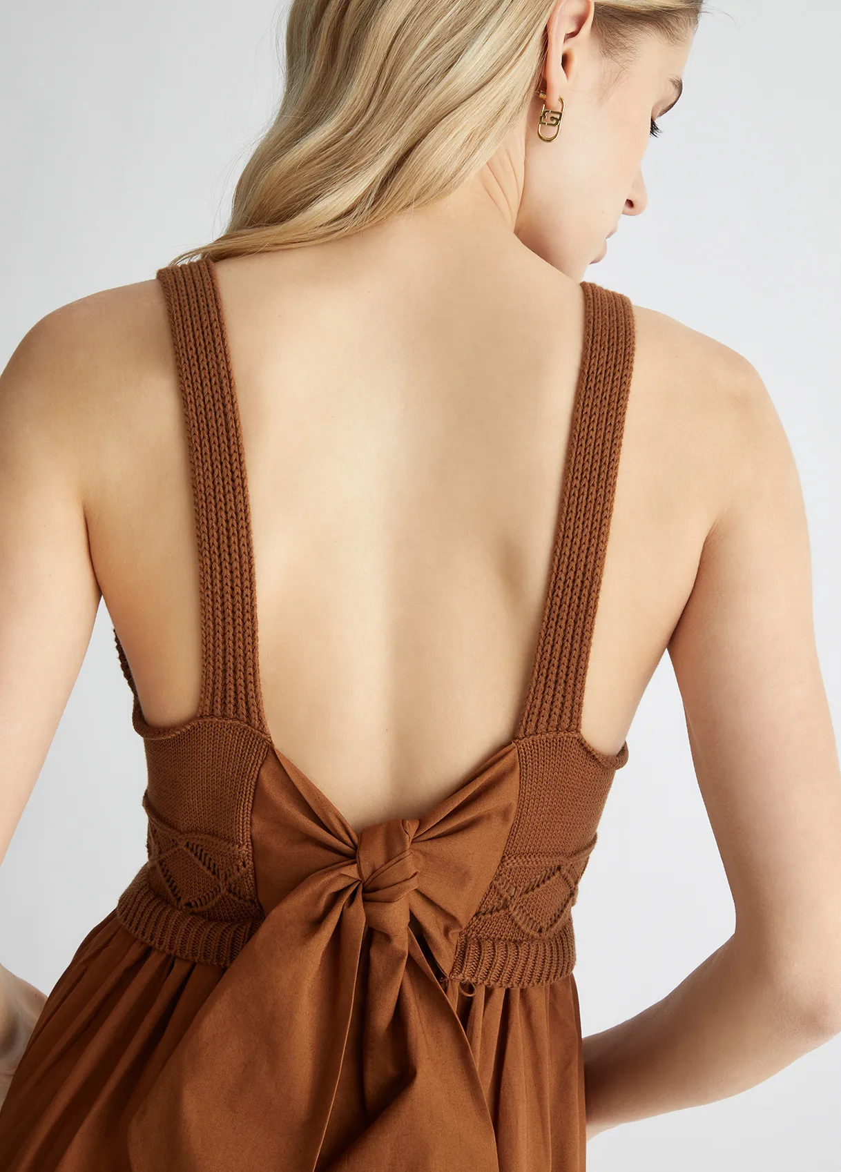 Liujo Abito in maglia e popeline ecosostenibile MA4070MA23A81027