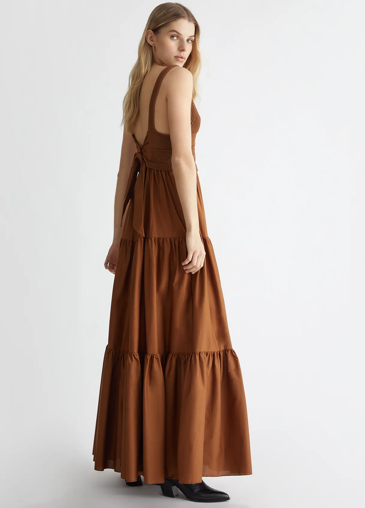 Liujo Abito in maglia e popeline ecosostenibile MA4070MA23A81027