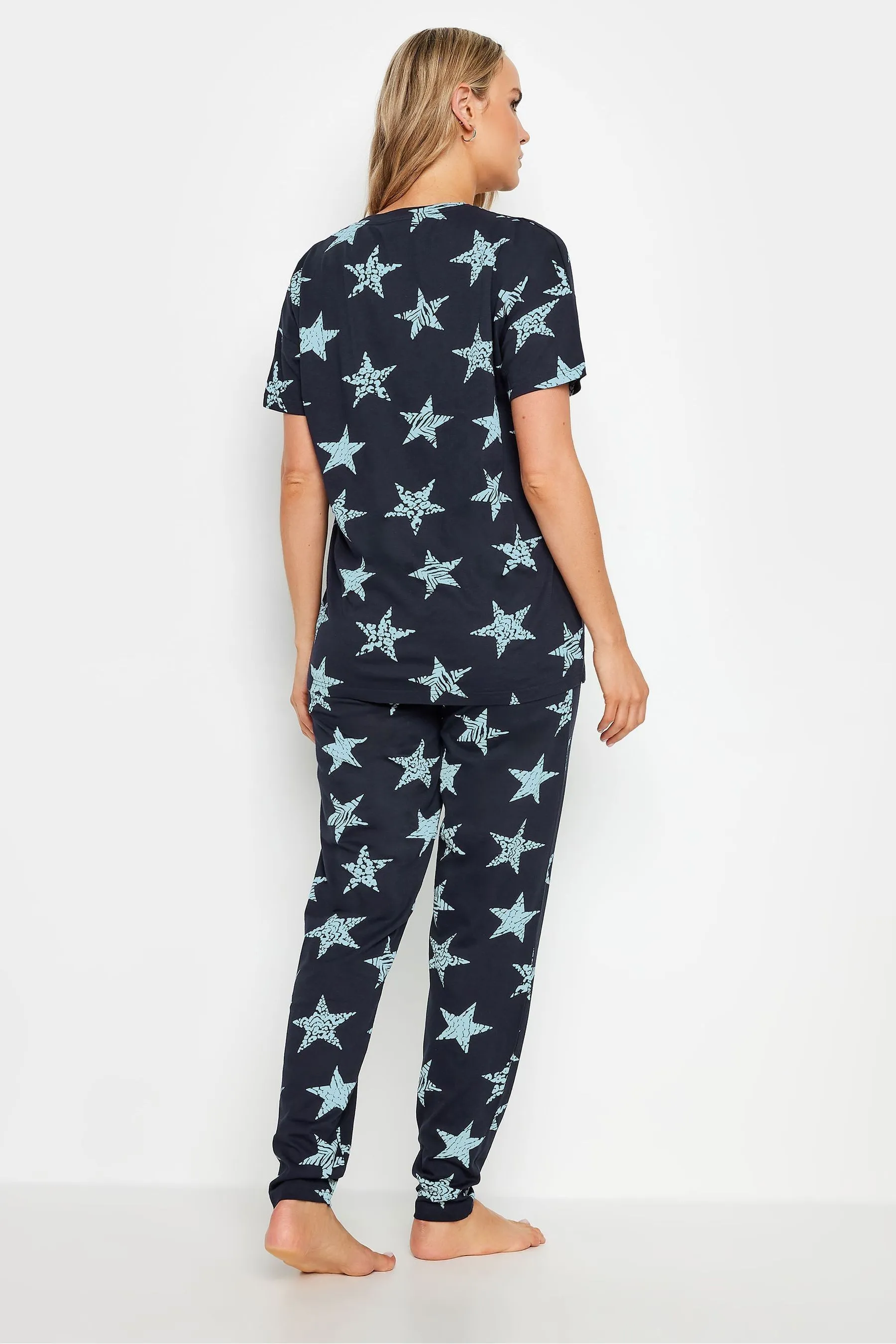 Long Tall Sally Bow Print Sweet Dreams Slogan Pyjamas Set    