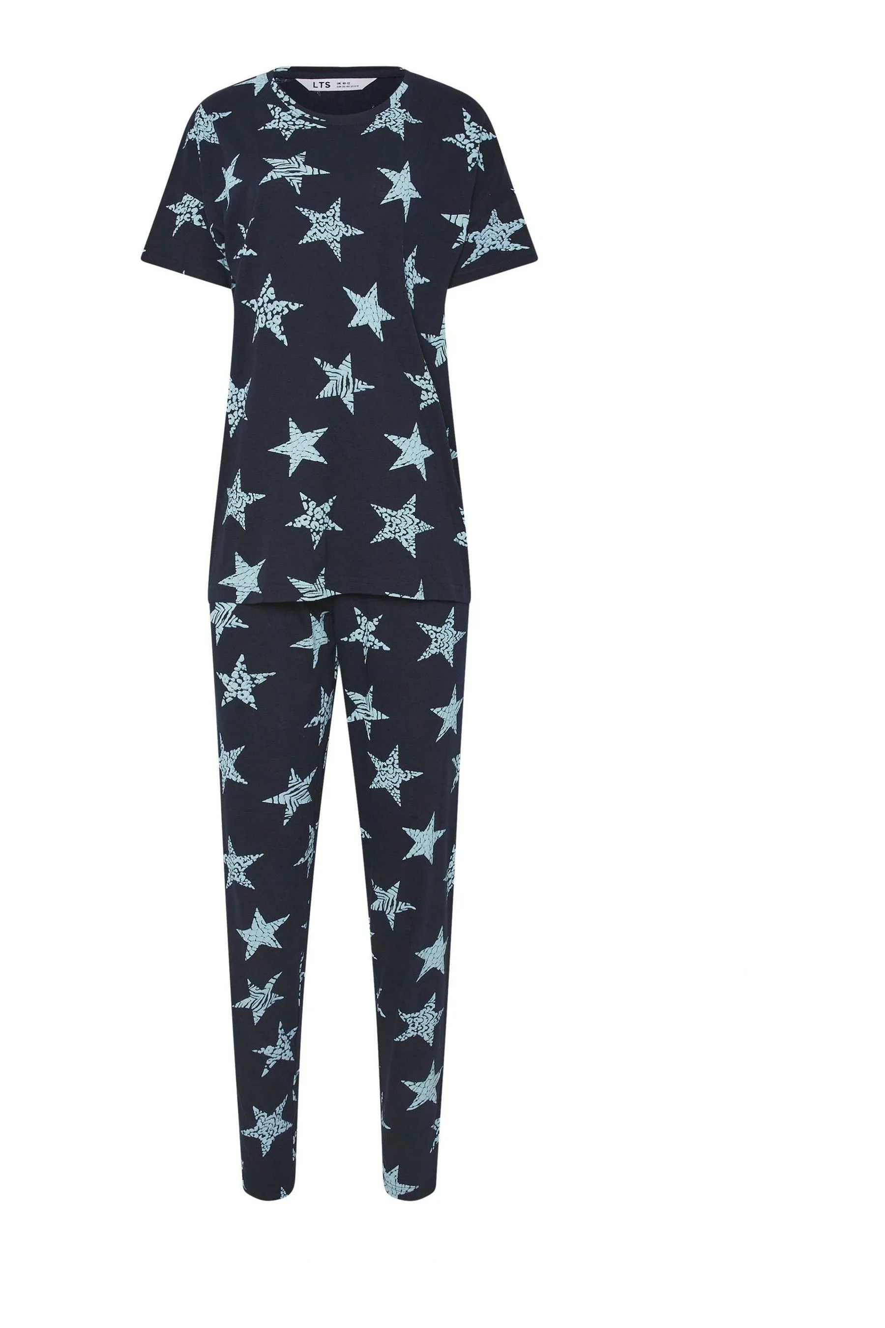 Long Tall Sally Bow Print Sweet Dreams Slogan Pyjamas Set    