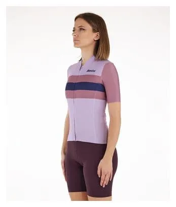 Maglia a manica corta Santini Eco Sleek Bengal Violet Donna