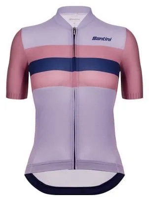 Maglia a manica corta Santini Eco Sleek Bengal Violet Donna