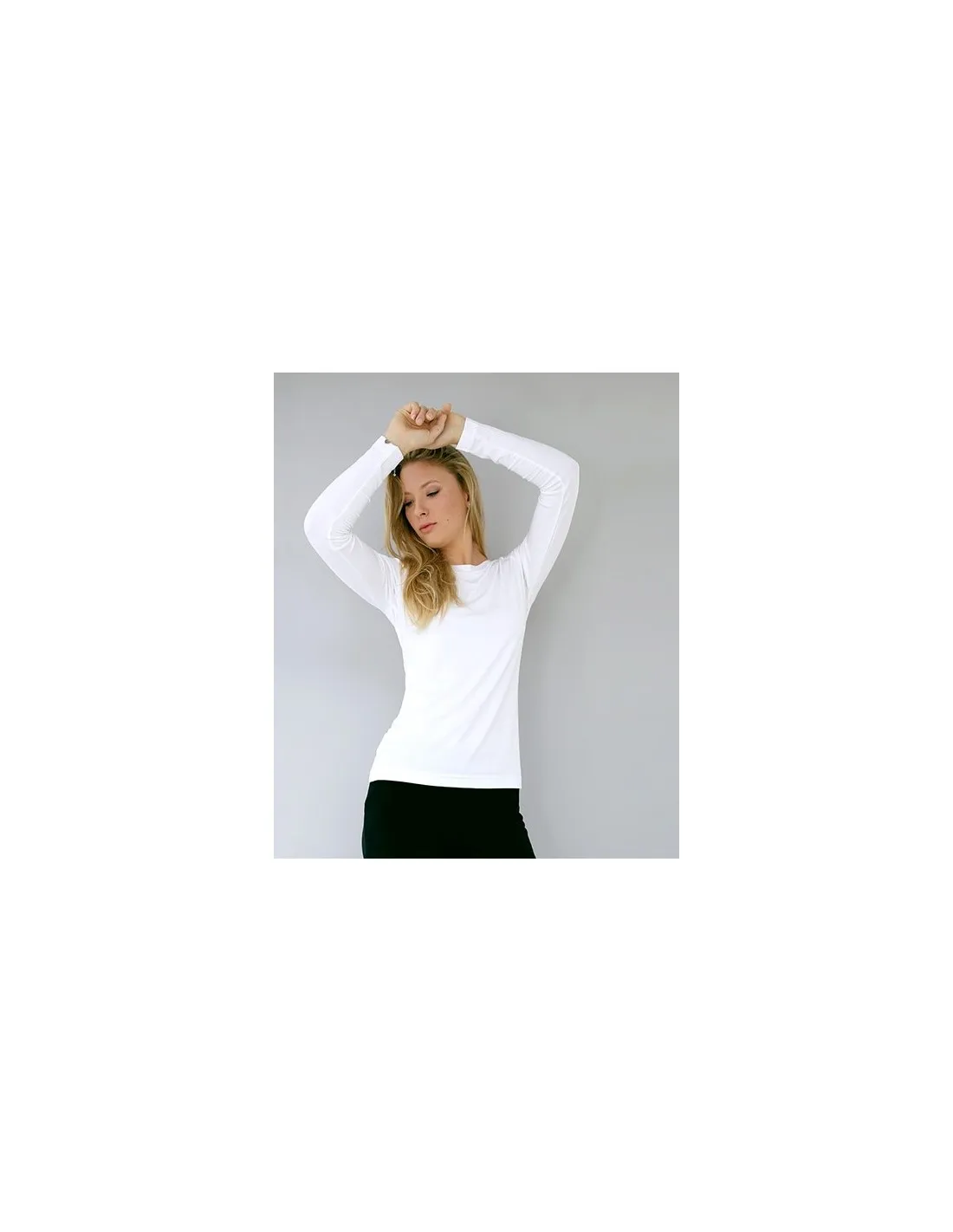MAGLIA BASIC MANICA LUNGA IN BAMBU'