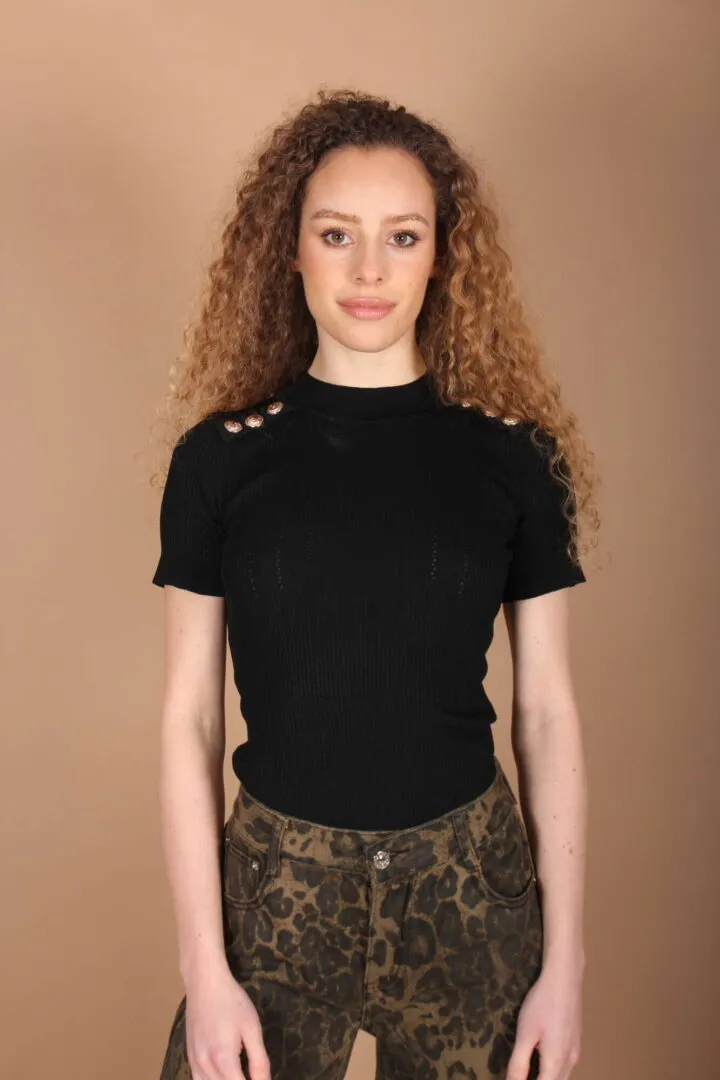 Maglia Bottoni in Maglia