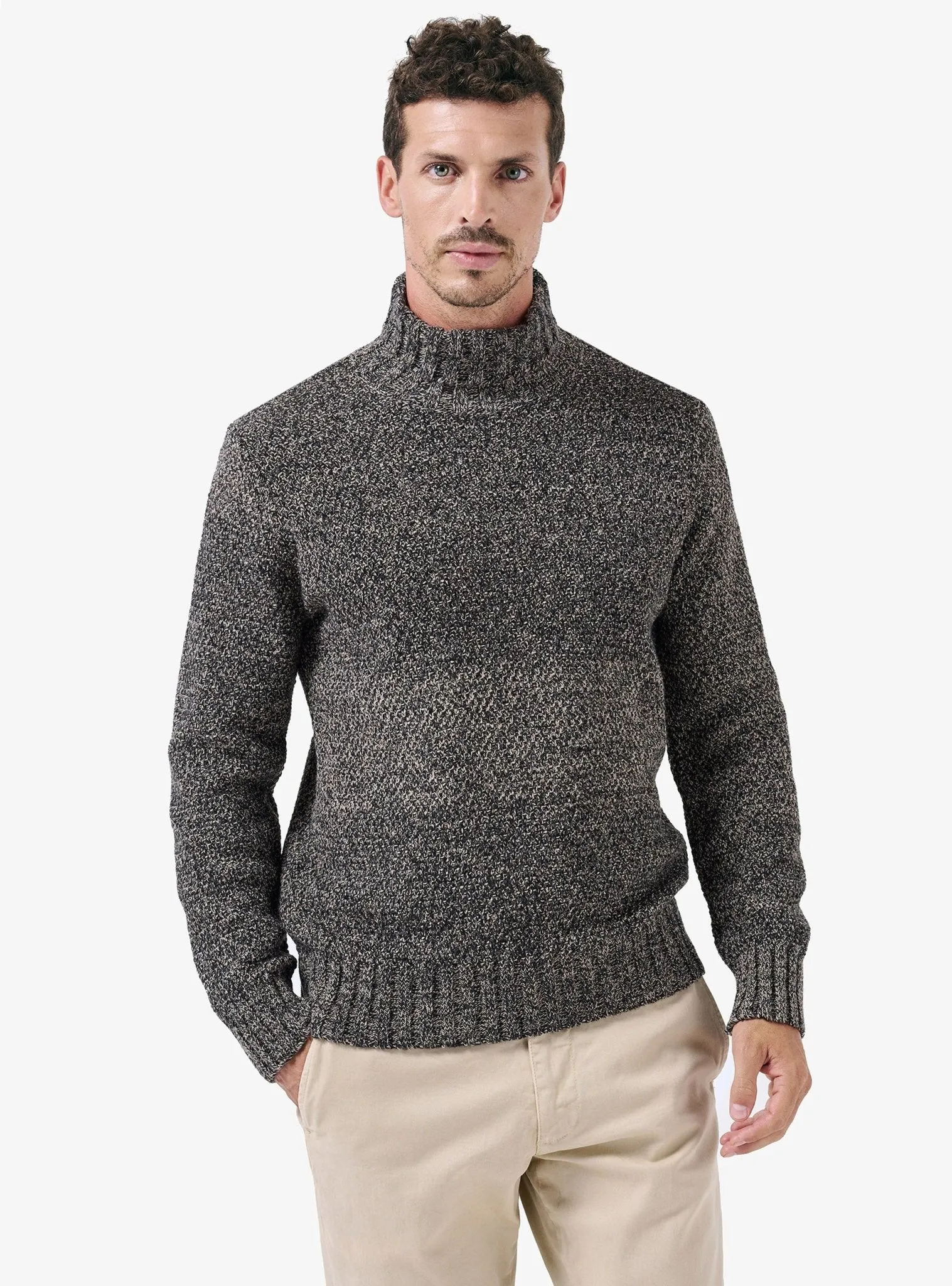 Maglia collo alto in muline - Cole