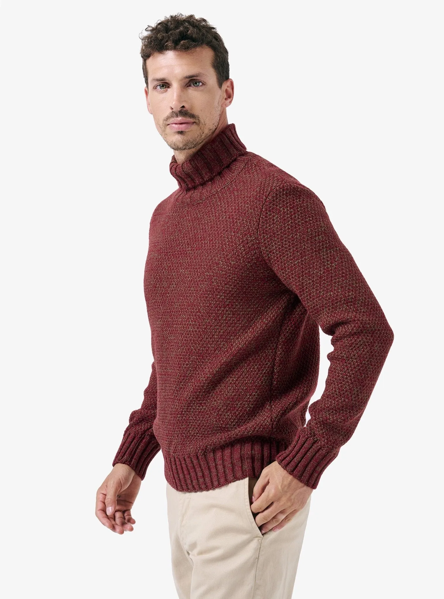 Maglia collo alto in muline - Cole
