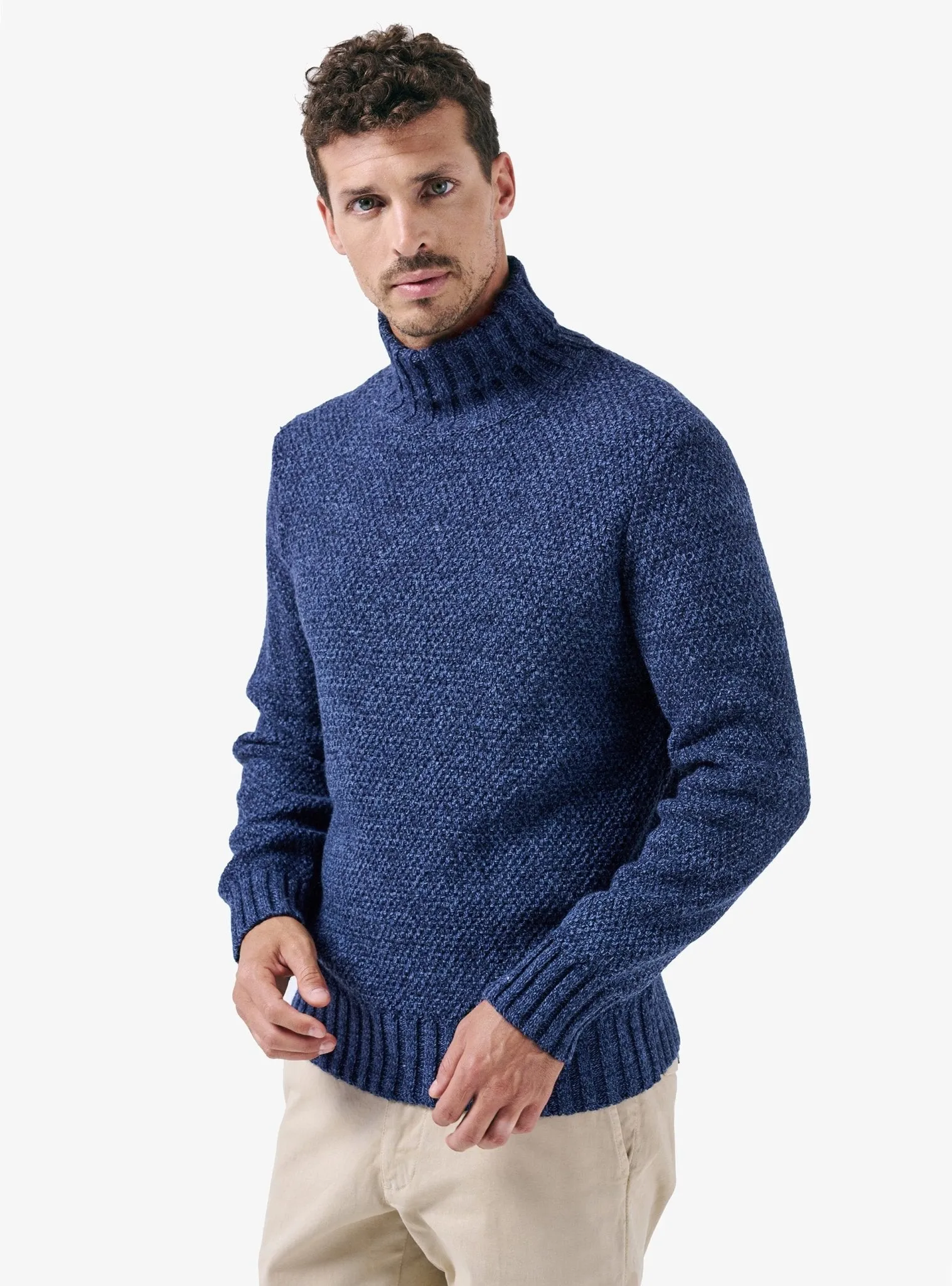 Maglia collo alto in muline - Cole