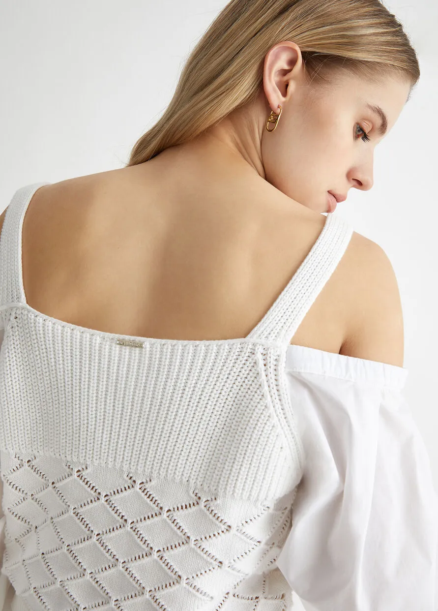 Maglia Cotone Bianco LiuJo