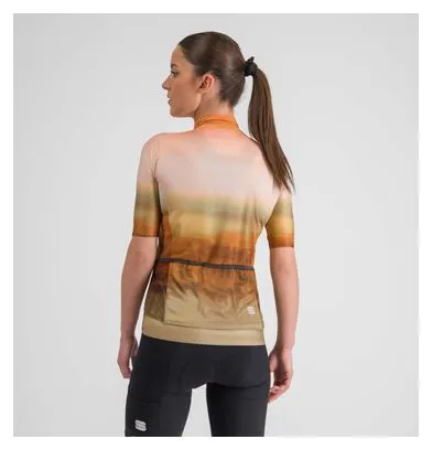 Maglia da donna a maniche corte Sportful Flow Supergiara Beige