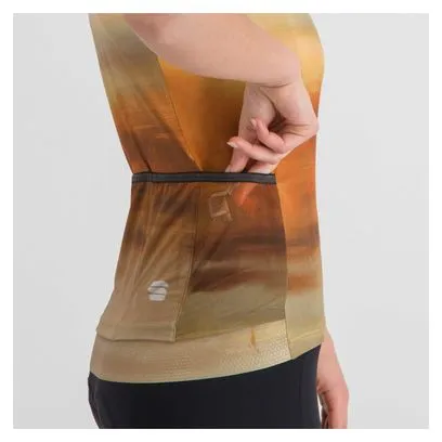 Maglia da donna a maniche corte Sportful Flow Supergiara Beige