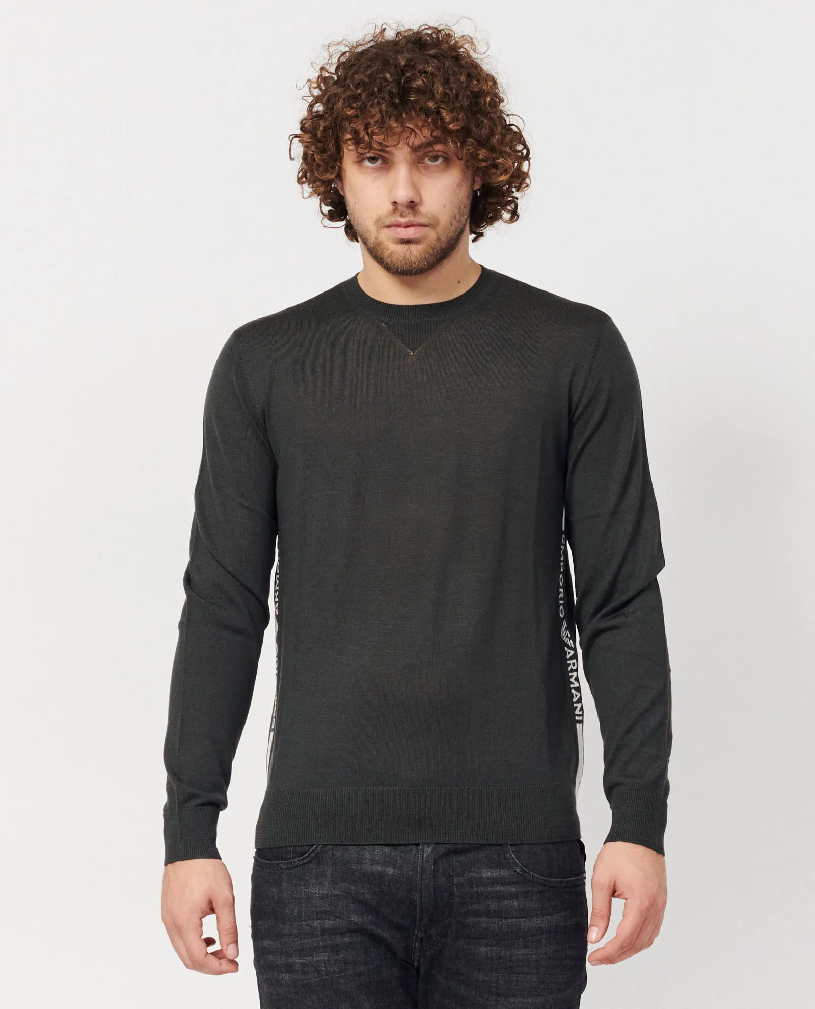 Maglia EA7 uomo con lettering laterale