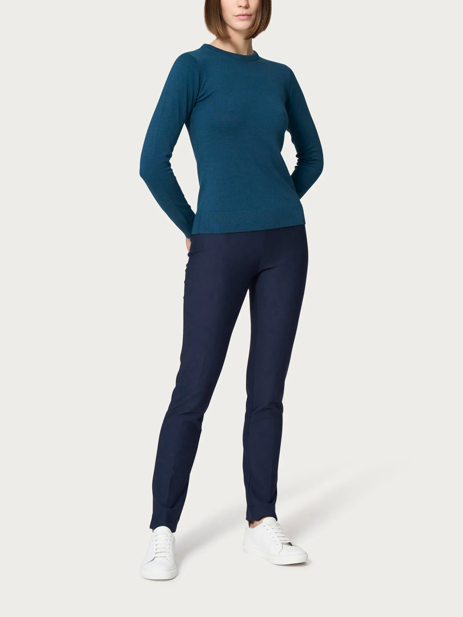 Maglia girocollo a manica lunga Four Seasons - Misted Yellow