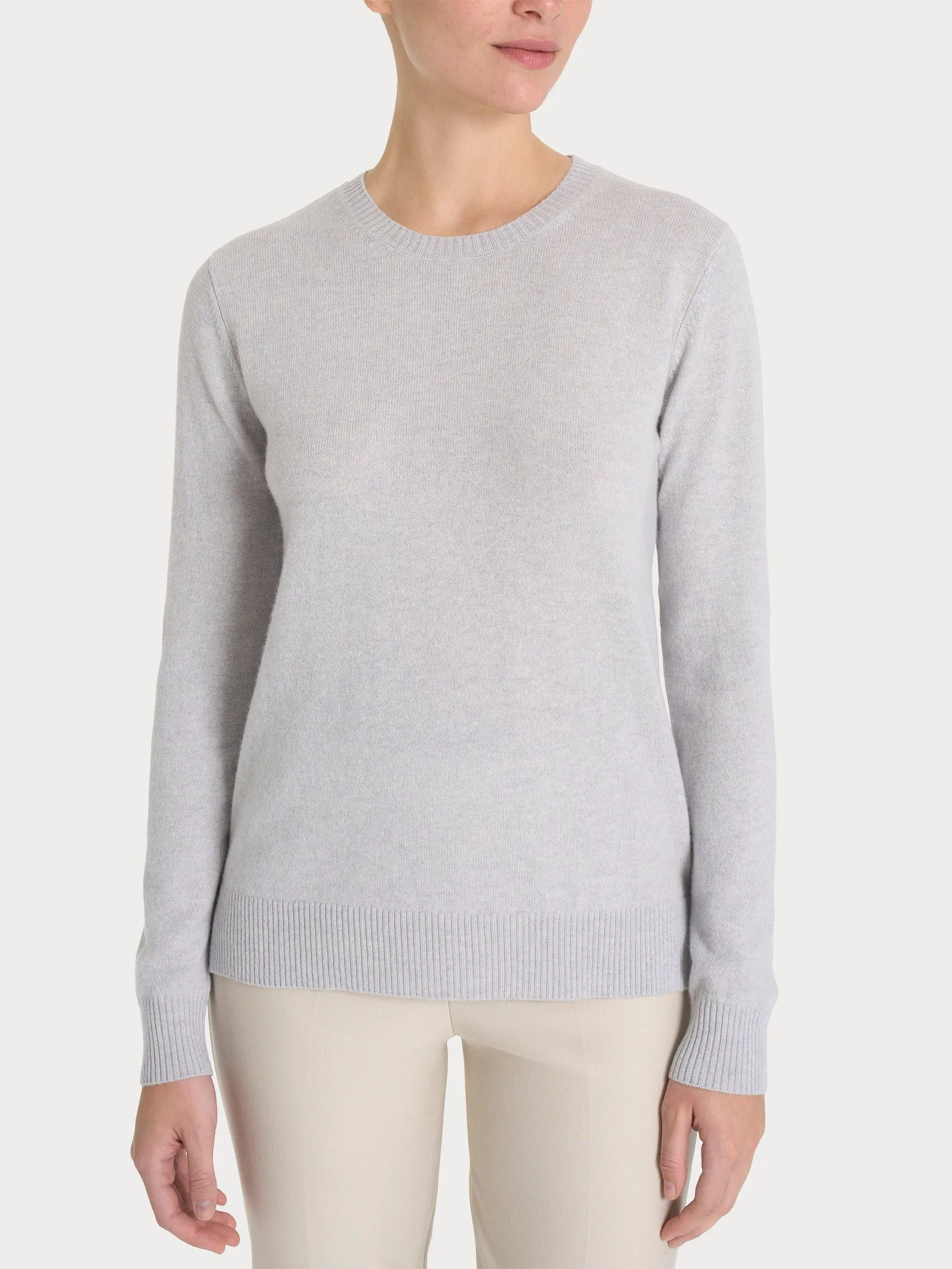Maglia girocollo in cashmerino - Piuma Mel.