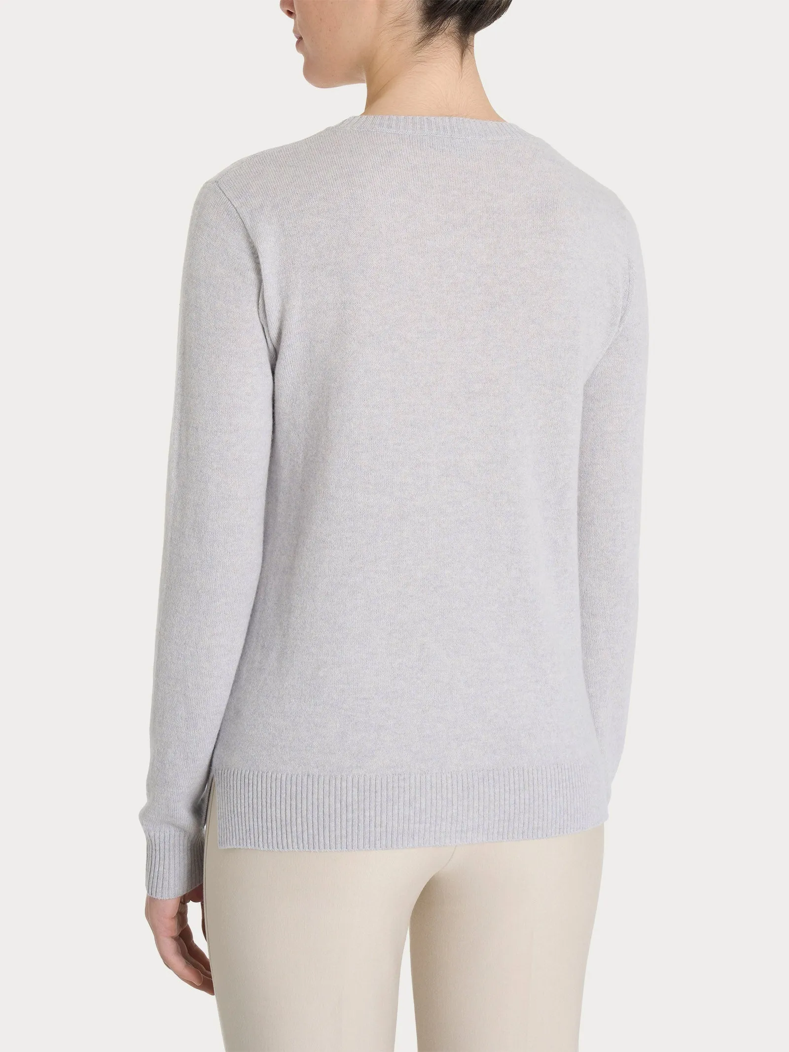 Maglia girocollo in cashmerino - Piuma Mel.