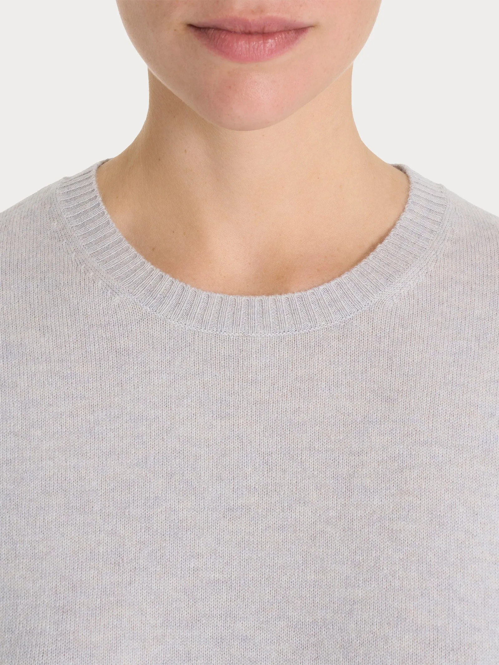 Maglia girocollo in cashmerino - Piuma Mel.