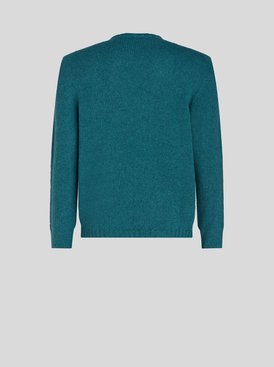 MAGLIA IN CASHMERE CON LOGO