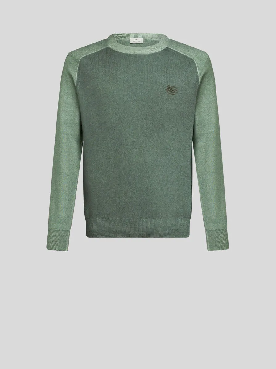 MAGLIA IN LANA CON RICAMO